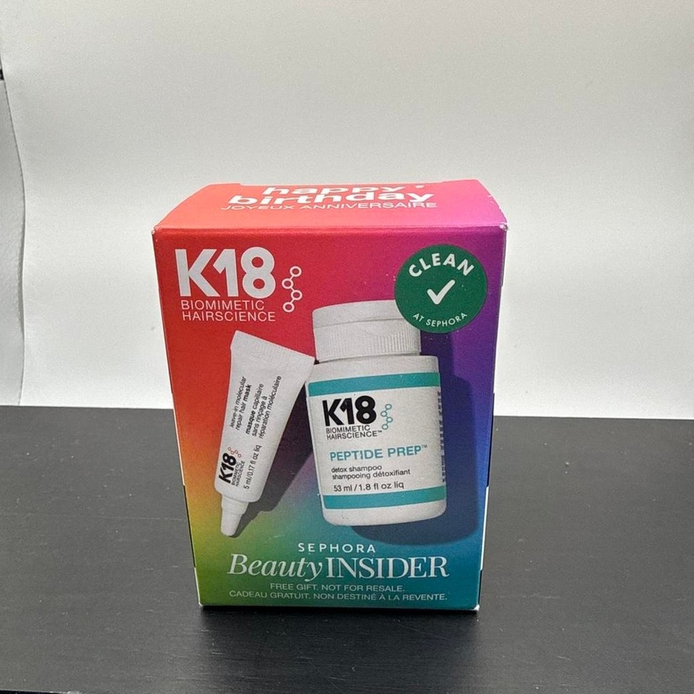 K18 insider Peptide Prep Shampoo and mask -NIB
